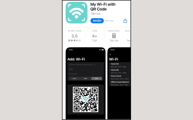Ứng dụng My WiFi With QR Code