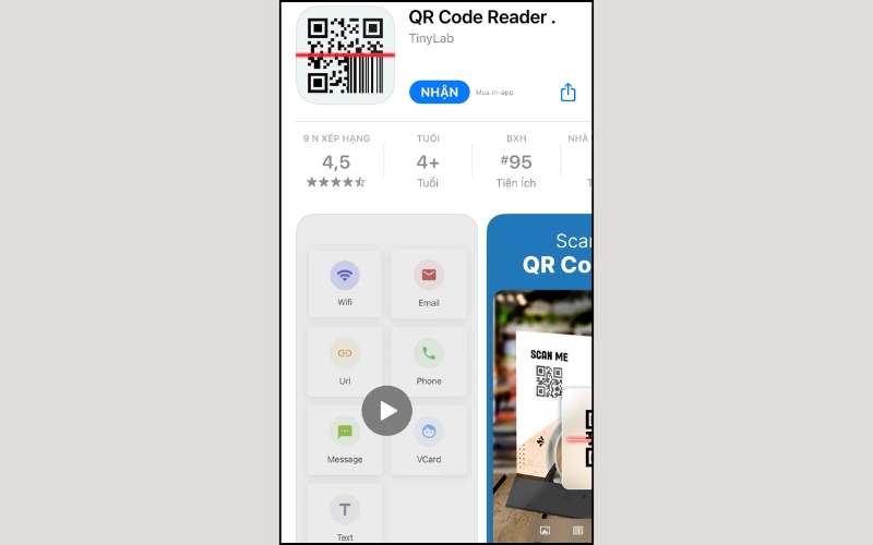 Ứng dụng QR Code Reader